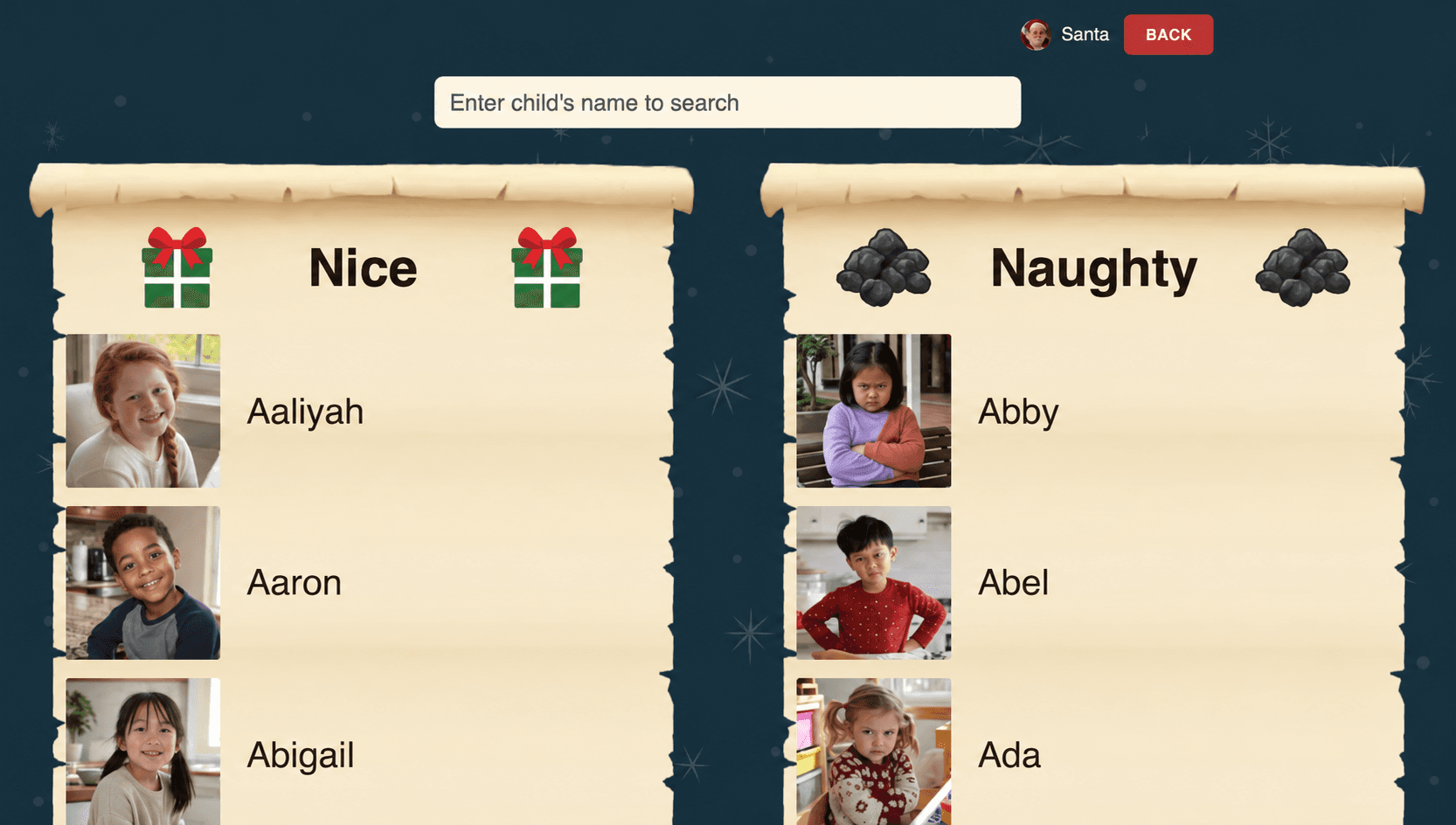 Their name on Santa’s list