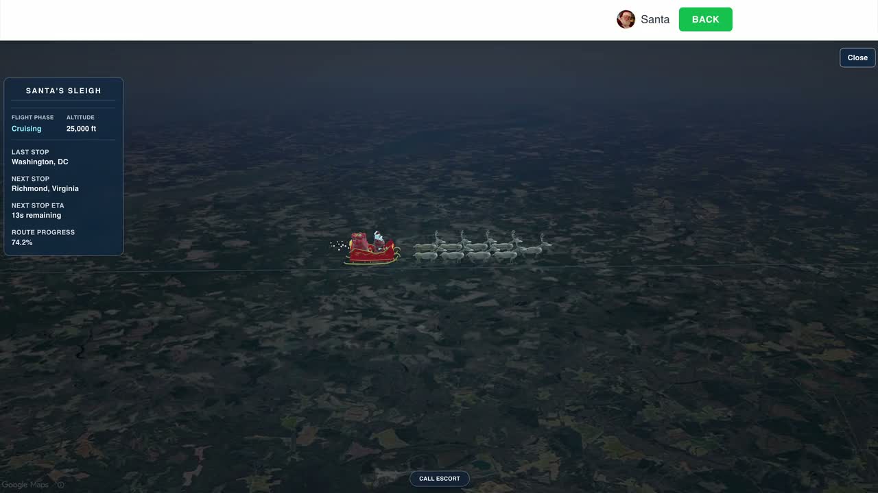 Santa’s journey