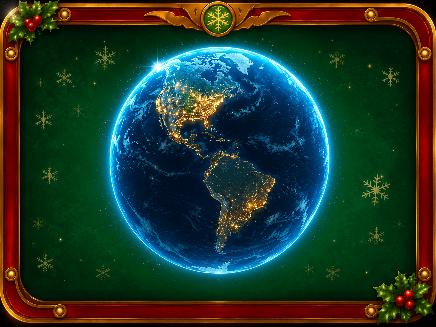Santa's Christmas radar globe used in the Santa workshop hub